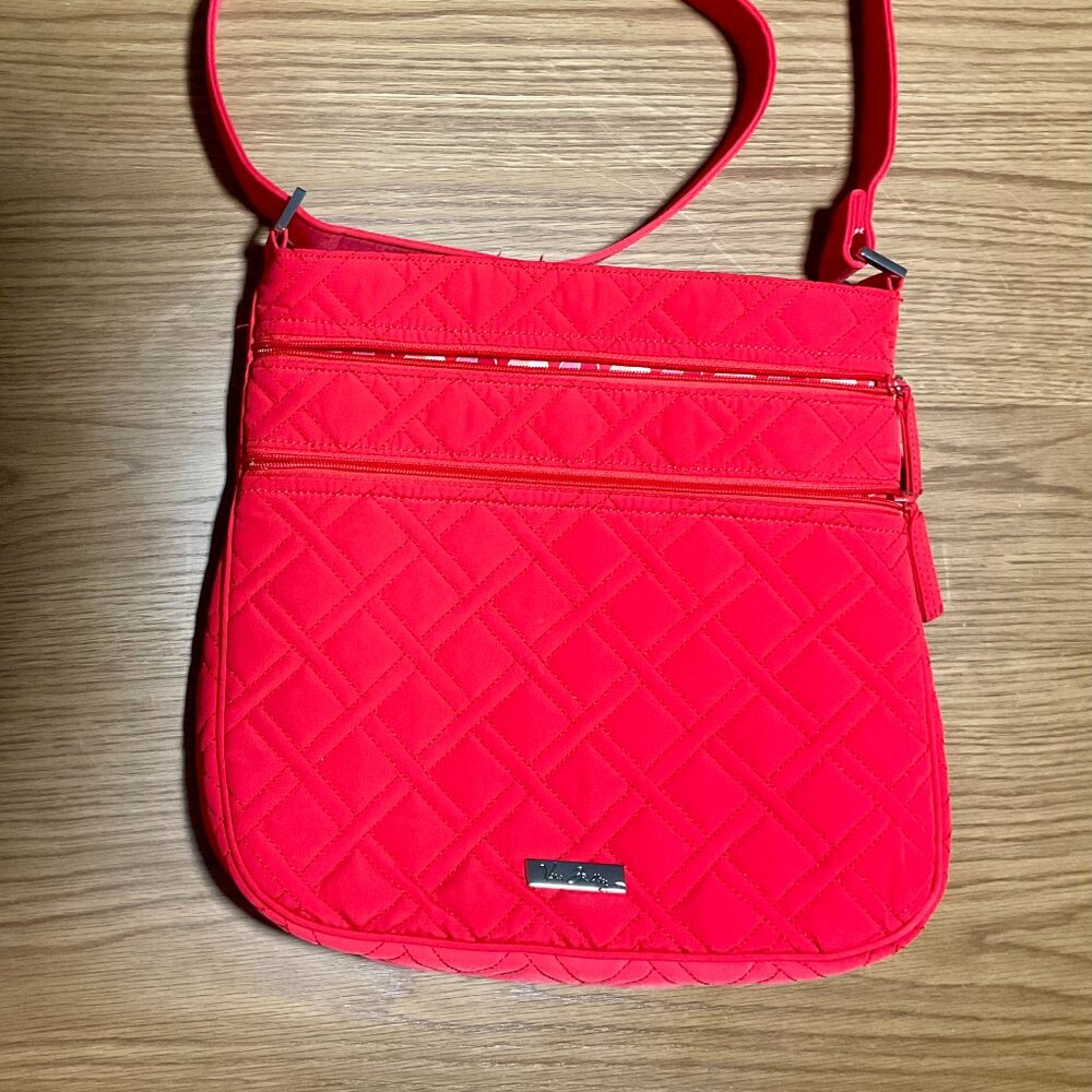 Vera Bradley Crossbody Bag – Bright Red Quilted Nylon
